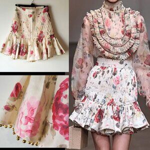 Rare Zimmermann Mischief Tuck Beaded Skirt spring/summer